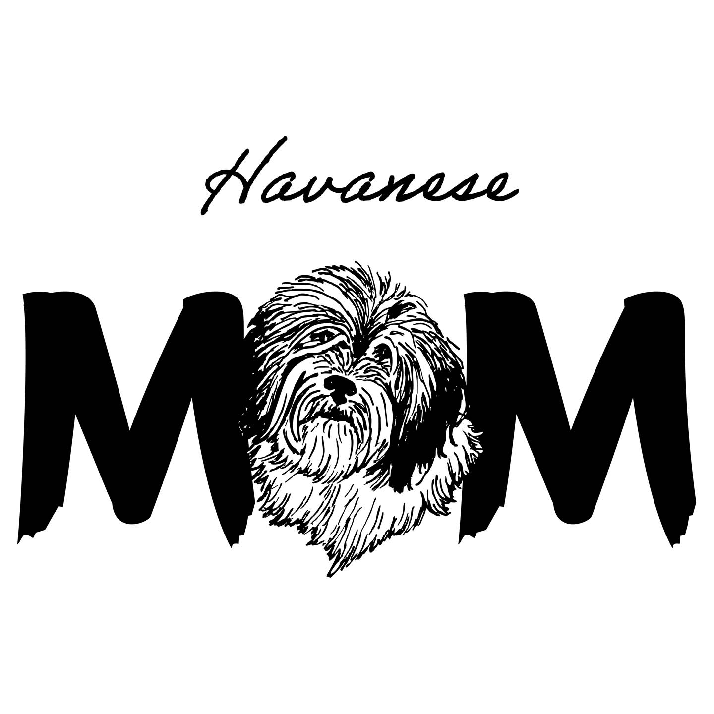 Havanese Breed Mom - Women's V-Neck T-Shirt