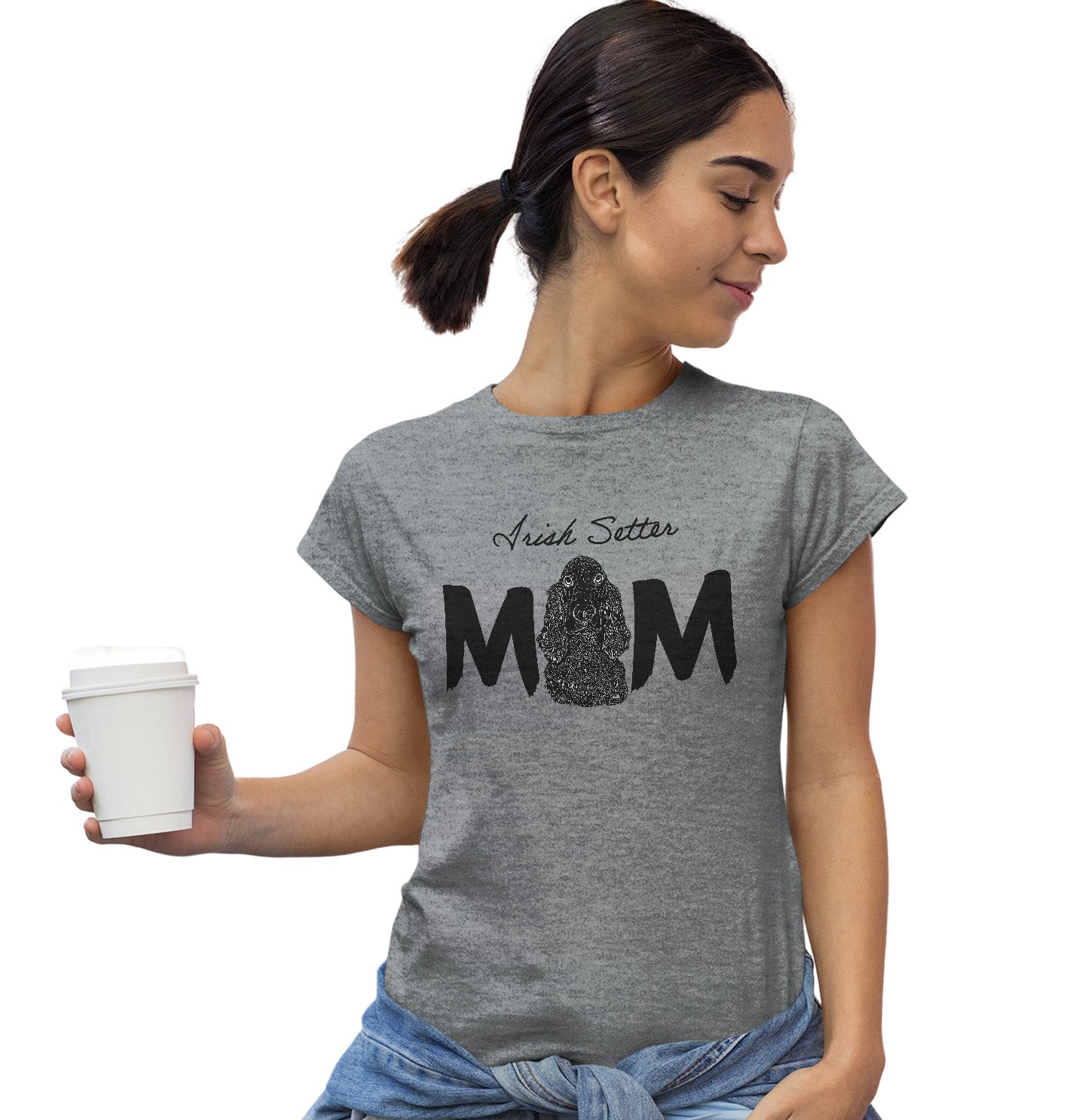 Irish Setter Breed Mom - Women's Fitted T-Shirt