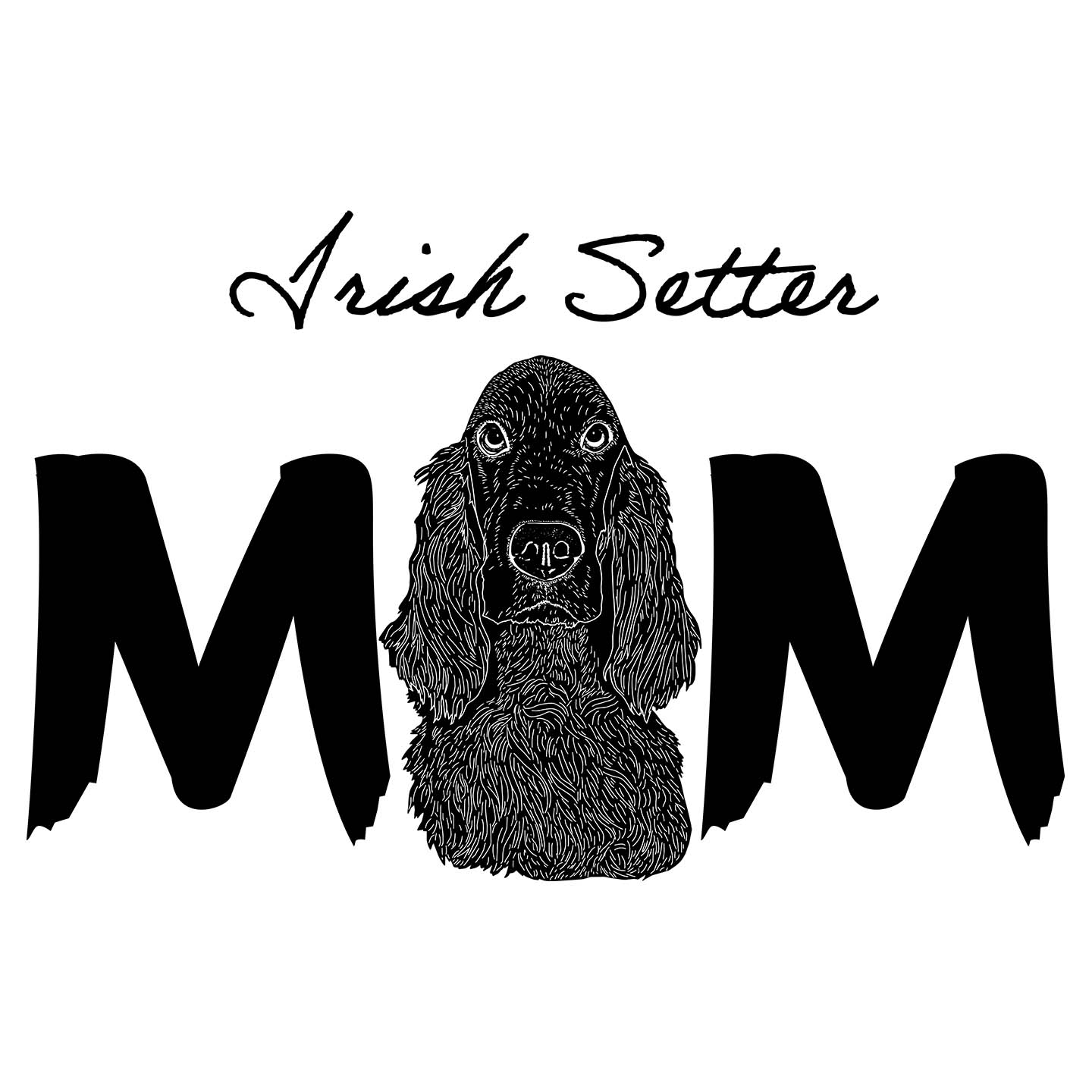 Irish Setter Breed Mom - Women's V-Neck T-Shirt