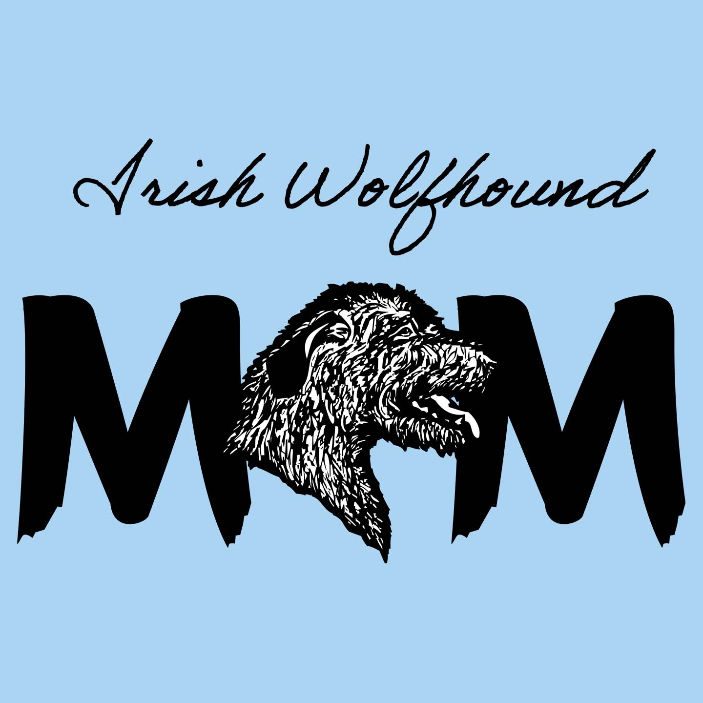 Irish Wolfhound Breed Mom - Women's Fitted T-Shirt