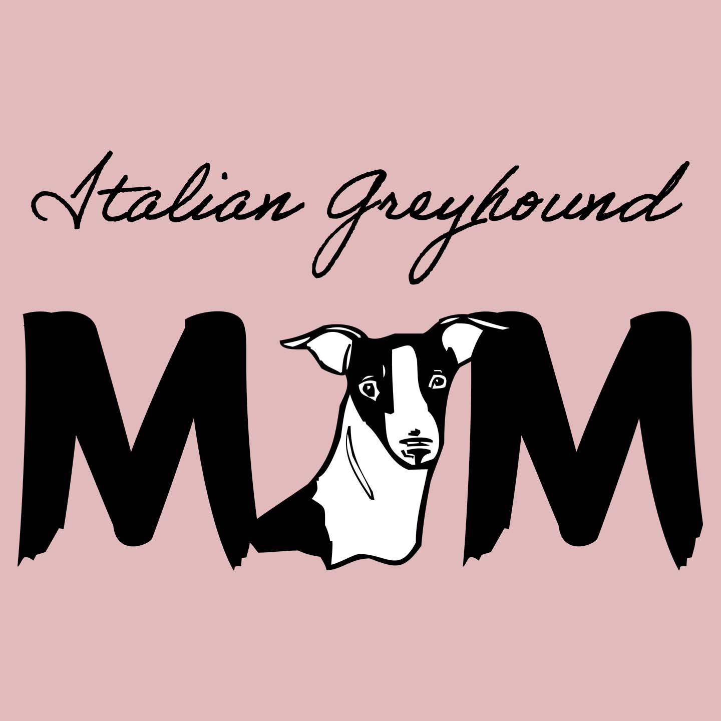 Italian Greyhound Breed Mom - Women's Fitted T-Shirt