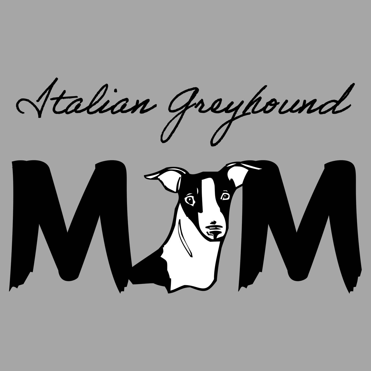 Italian Greyhound Breed Mom - Women's V-Neck T-Shirt