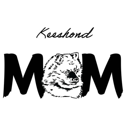 Keeshond Breed Mom - Women's V-Neck T-Shirt