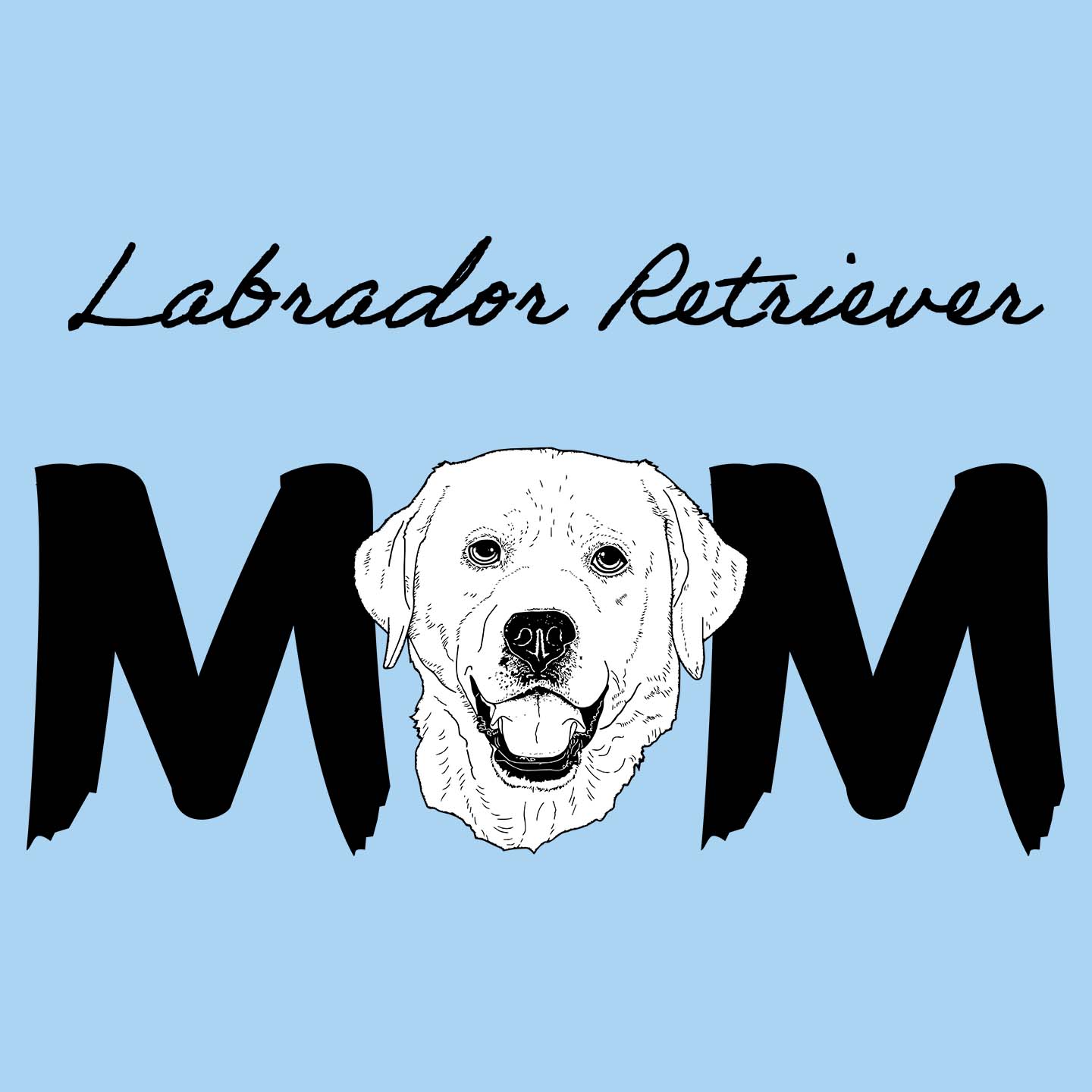 Yellow Labrador Breed Mom - Women's Fitted T-Shirt