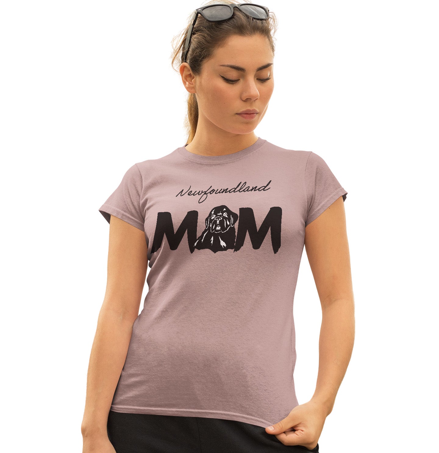 Newfoundland Breed Mom - Women's Fitted T-Shirt