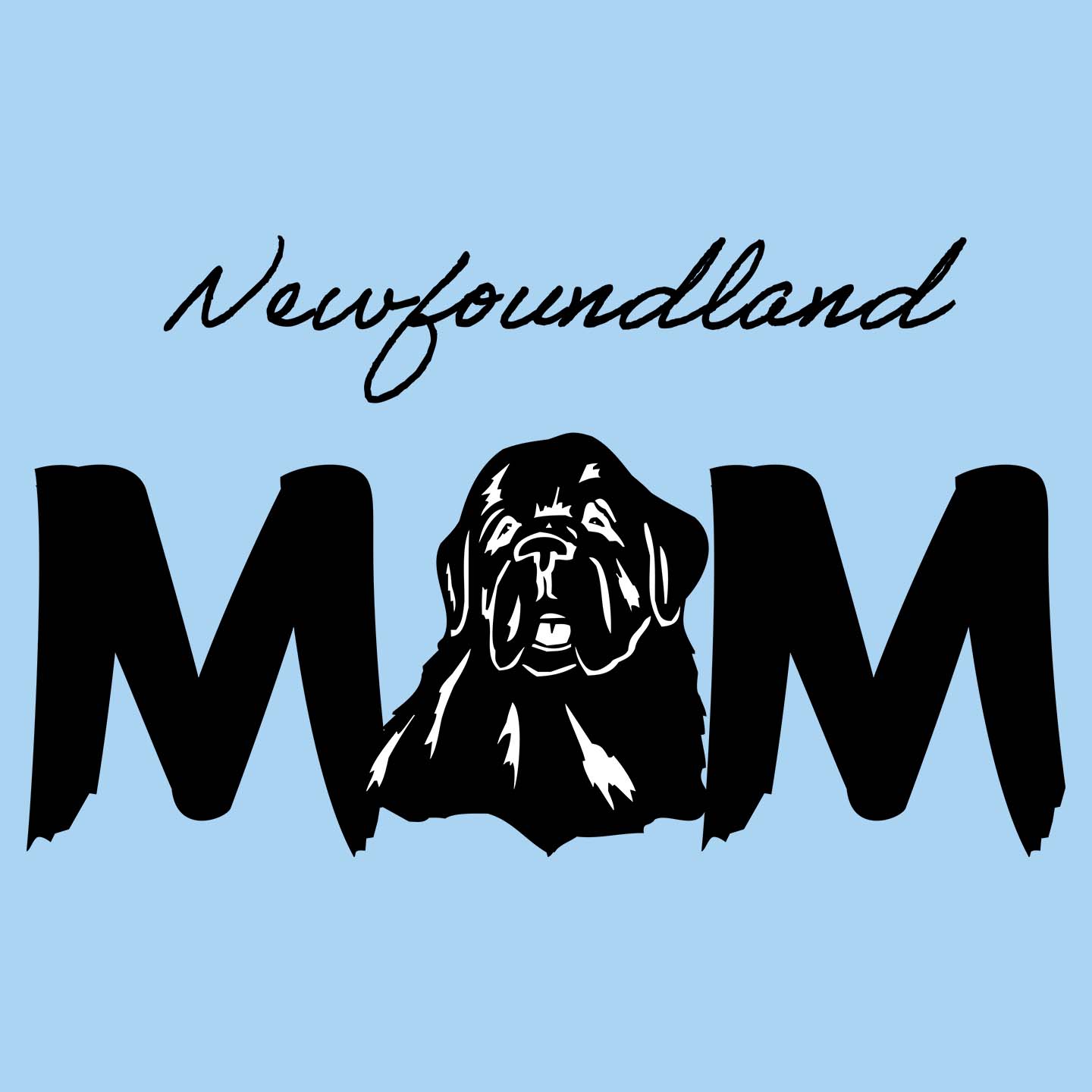 Newfoundland Breed Mom - Women's Fitted T-Shirt
