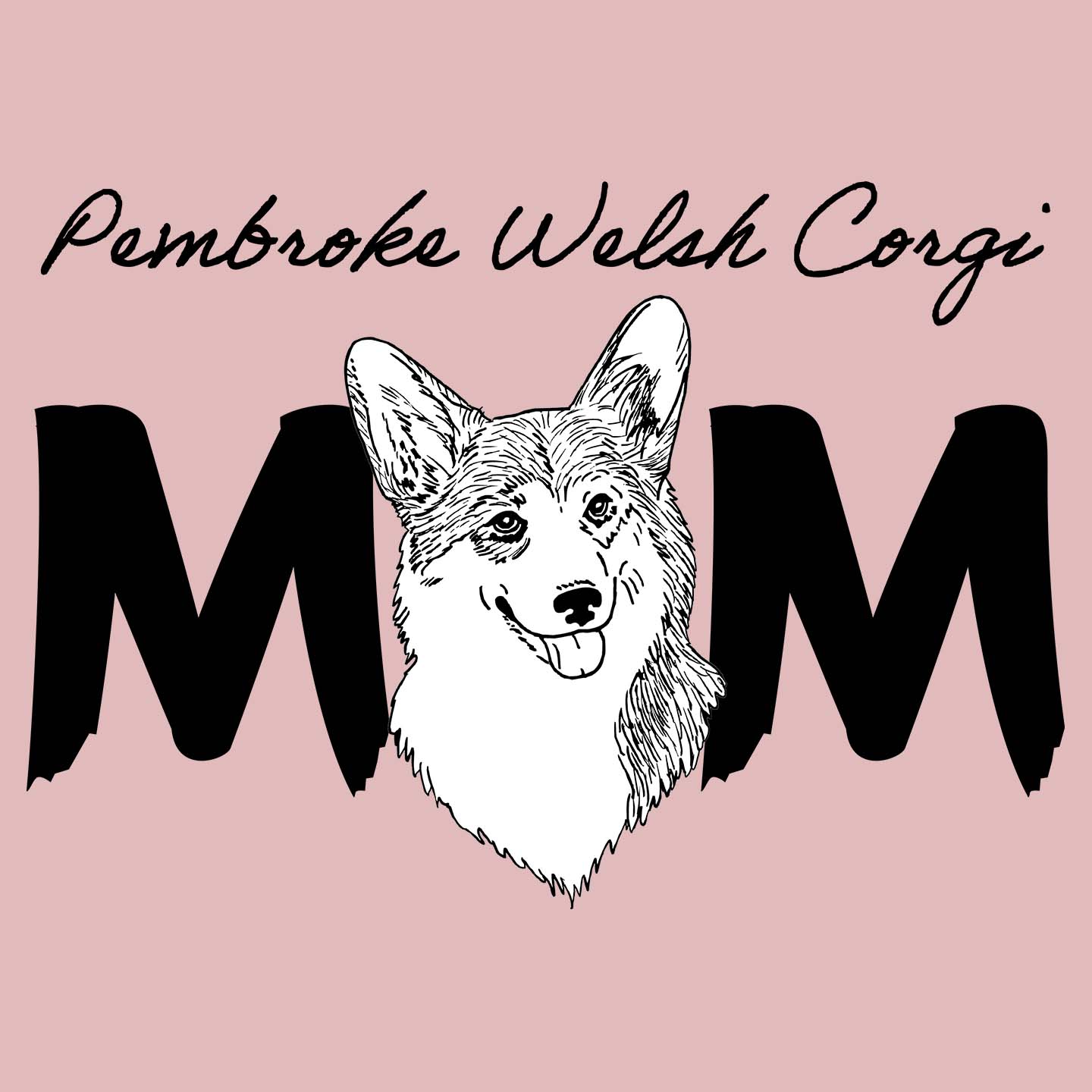 Pembroke Welsh Corgi Breed Mom - Women's Fitted T-Shirt