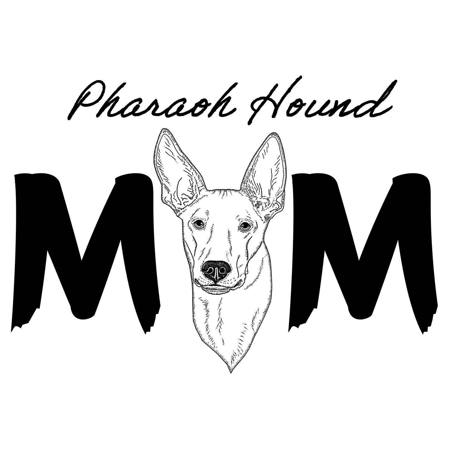 Pharaoh Hound Breed Mom - Women's V-Neck T-Shirt