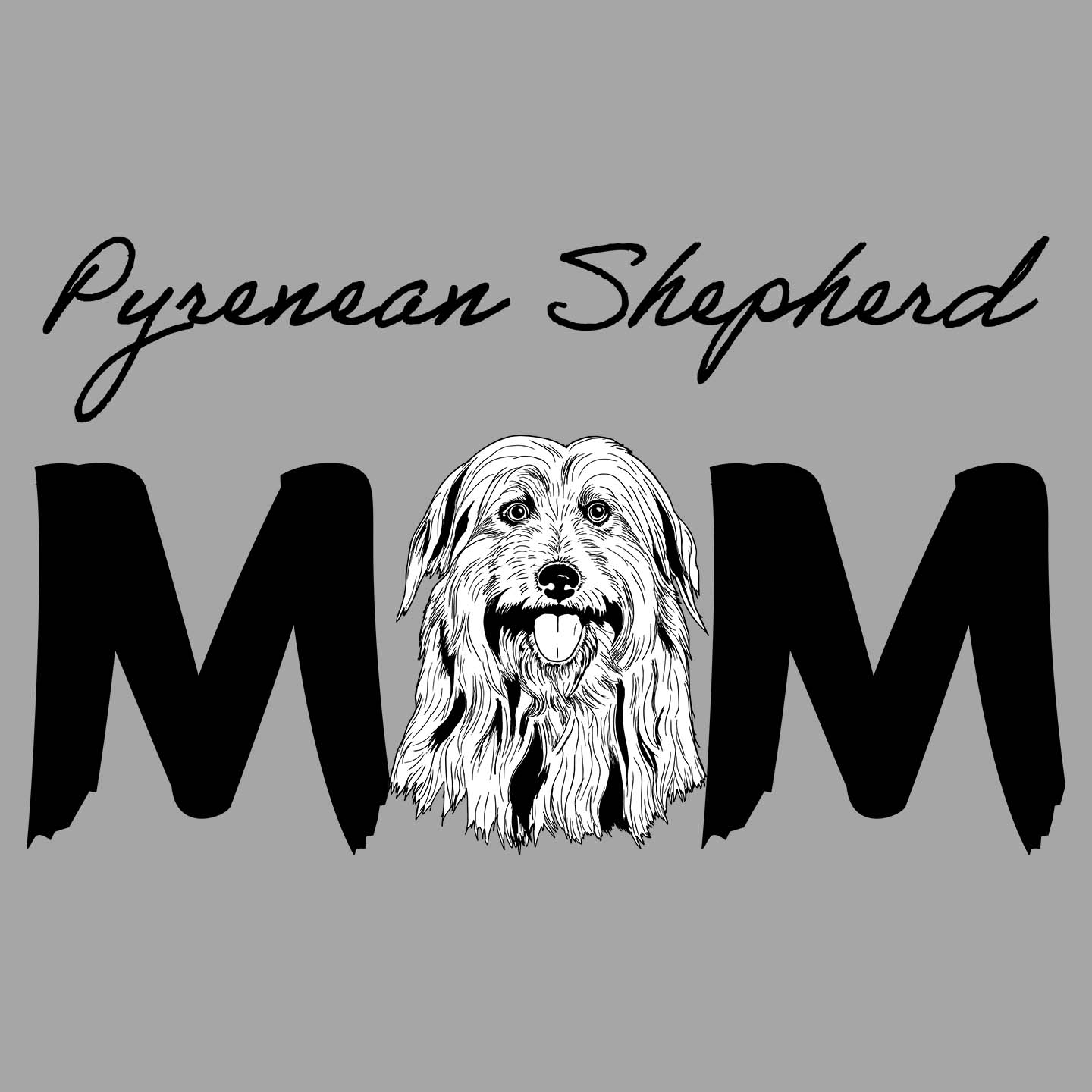 Pyrenean Shepherd Breed Mom - Women's V-Neck T-Shirt