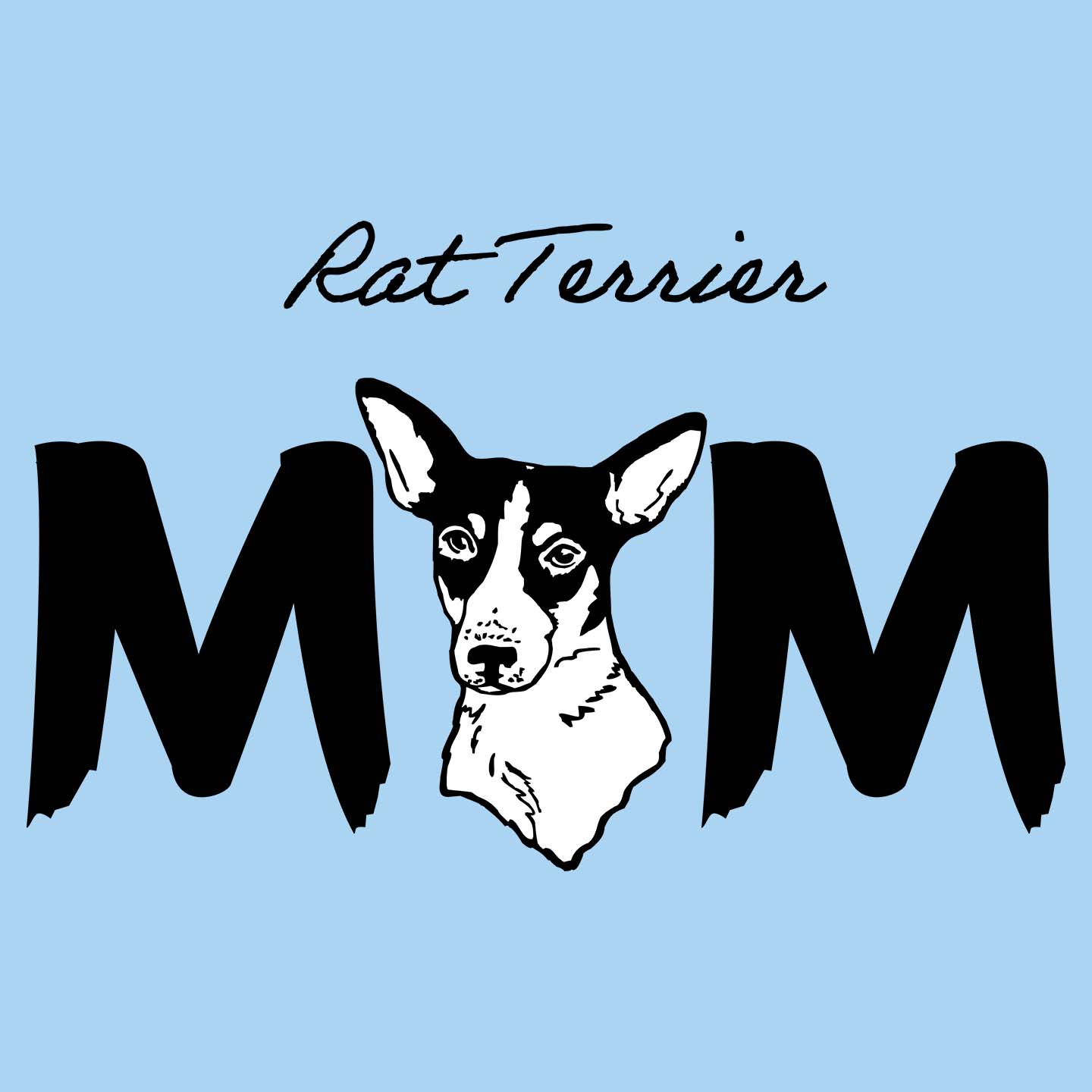 Rat Terrier Breed Mom - Women's Fitted T-Shirt