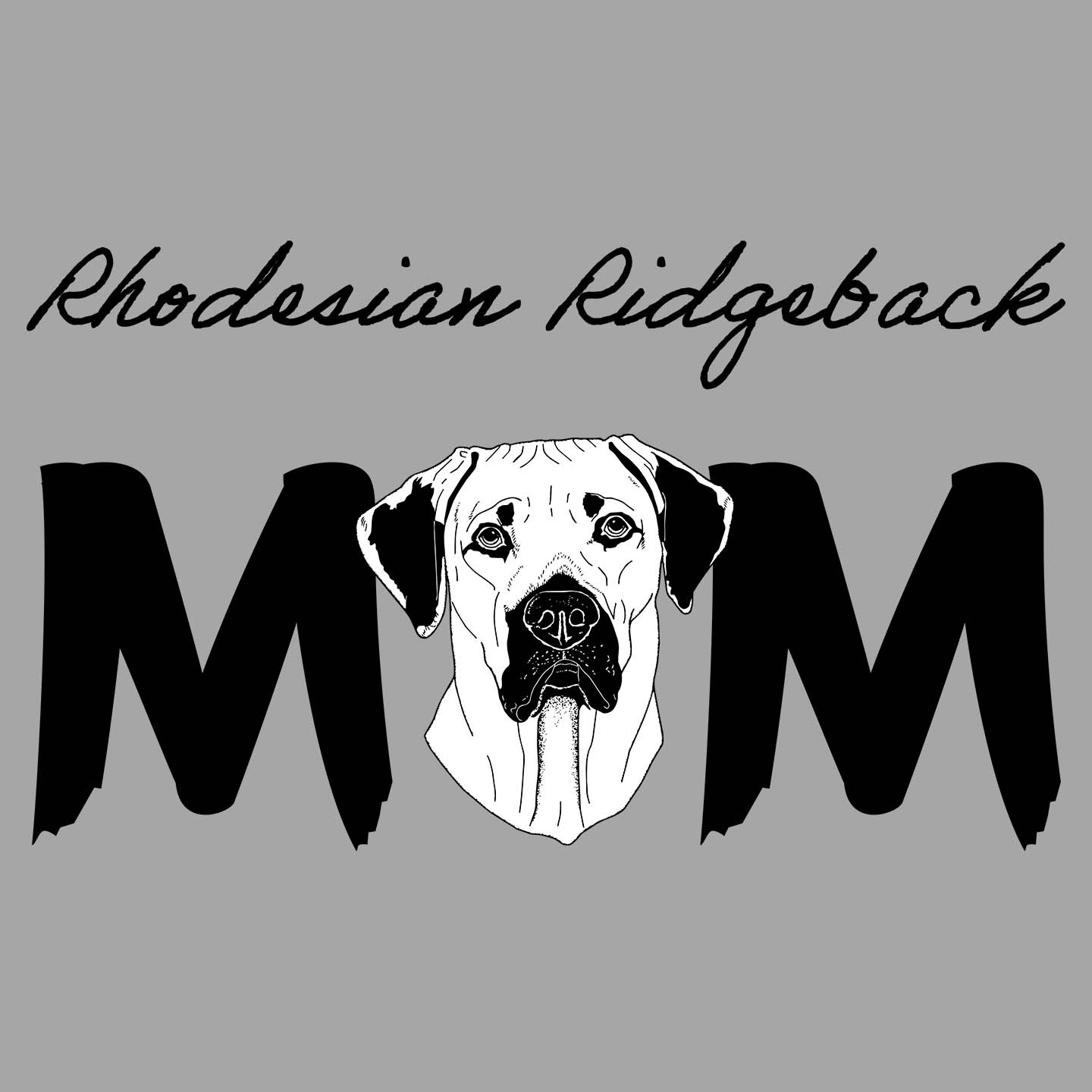 Rhodesian Ridgeback Breed Mom - Women's V-Neck T-Shirt