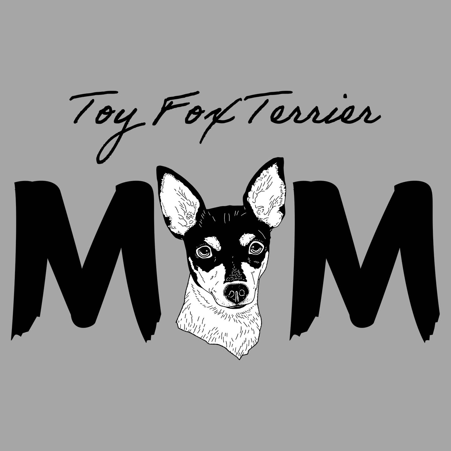 Toy Fox Terrier Breed Mom - Women's V-Neck T-Shirt