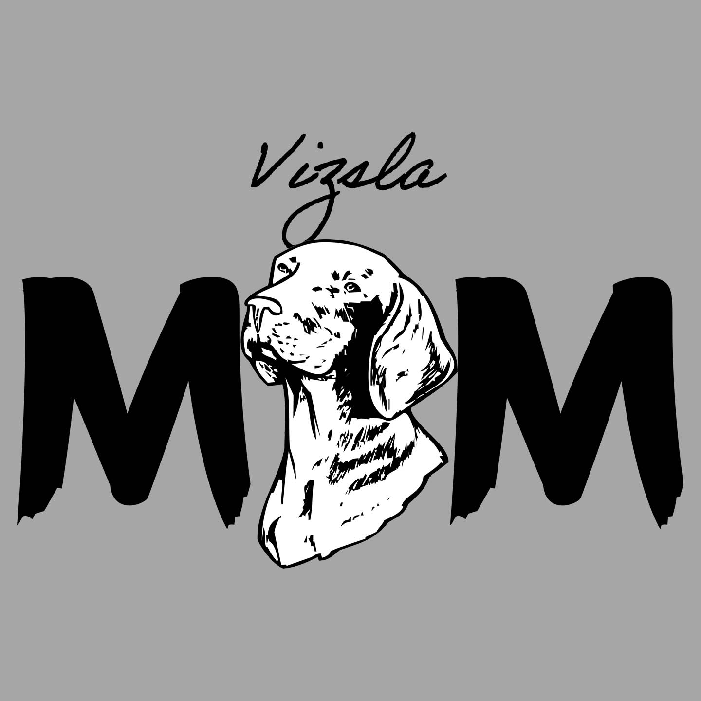 Vizsla Breed Mom - Women's V-Neck T-Shirt