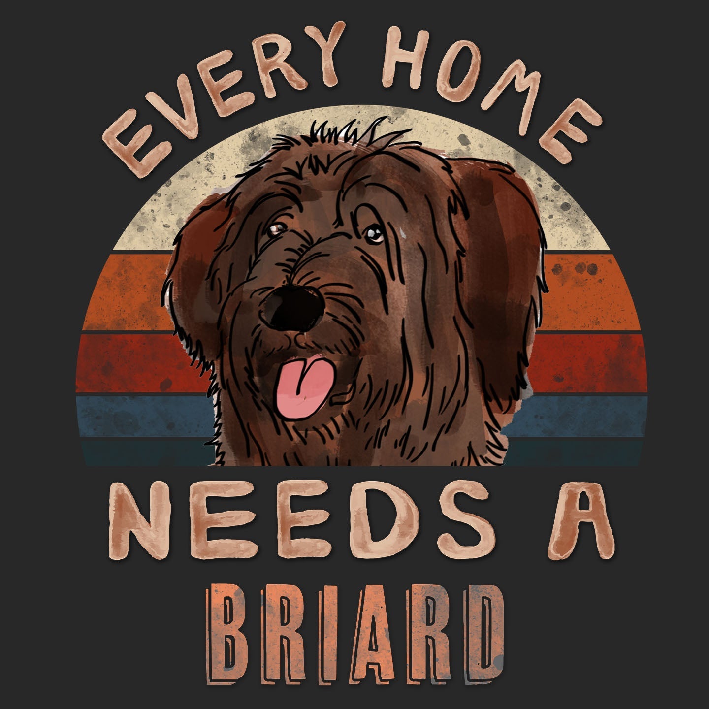 Every Home Needs a Briard - Adult Unisex T-Shirt
