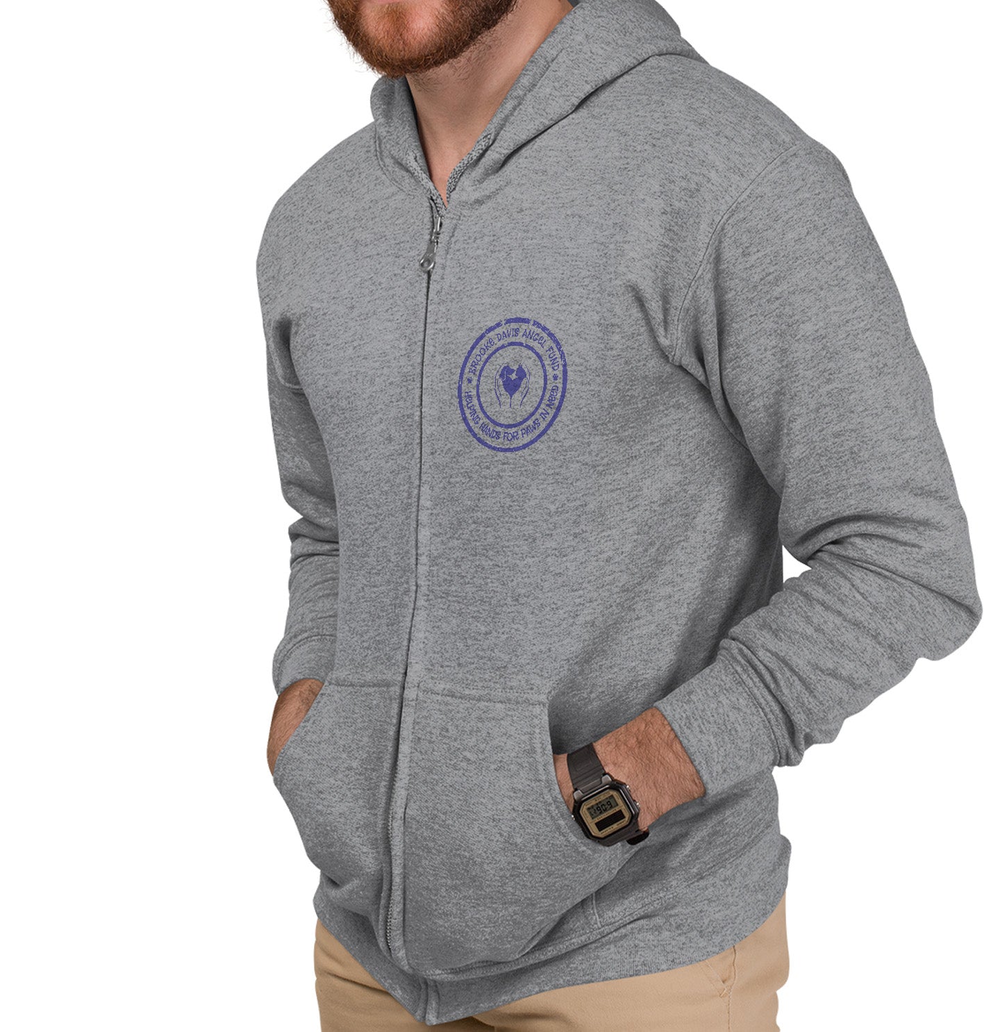 Brooke Davis Angel Fund Circle Logo LC - Adult Unisex Full-Zip Hoodie Sweatshirt