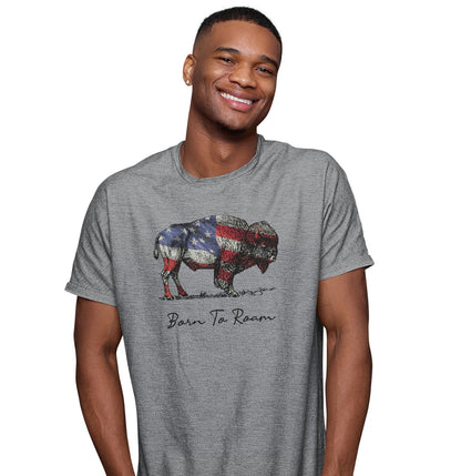 Buffalo Flag Overlay - Adult Unisex T-Shirt