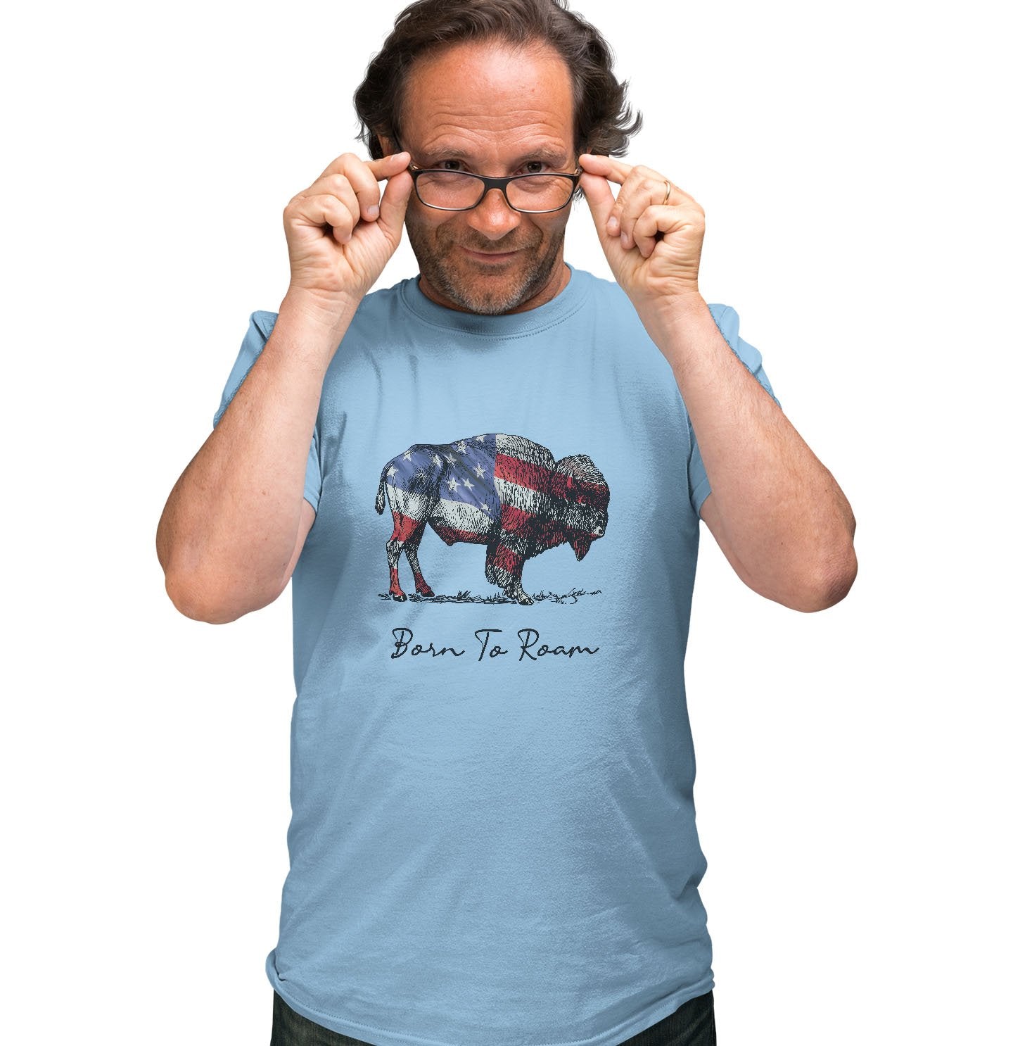 Buffalo Flag Overlay - Adult Unisex T-Shirt