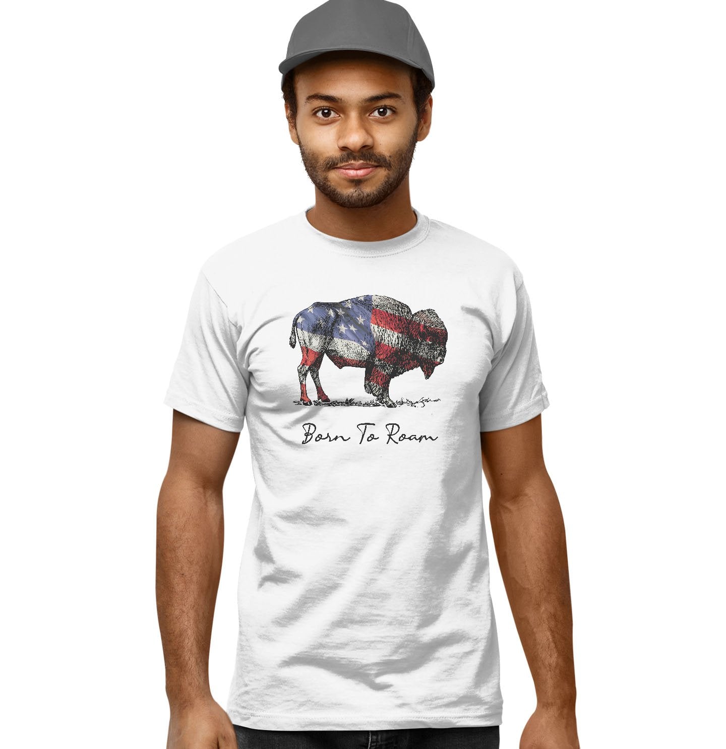 Buffalo Flag Overlay - Adult Unisex T-Shirt