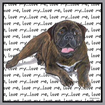 Bullmastiff Love Text - Adult Unisex Crewneck Sweatshirt