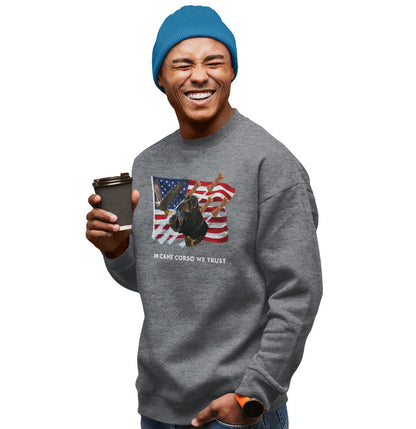 In Cane Corsos We Trust - Adult Unisex Crewneck Sweatshirt