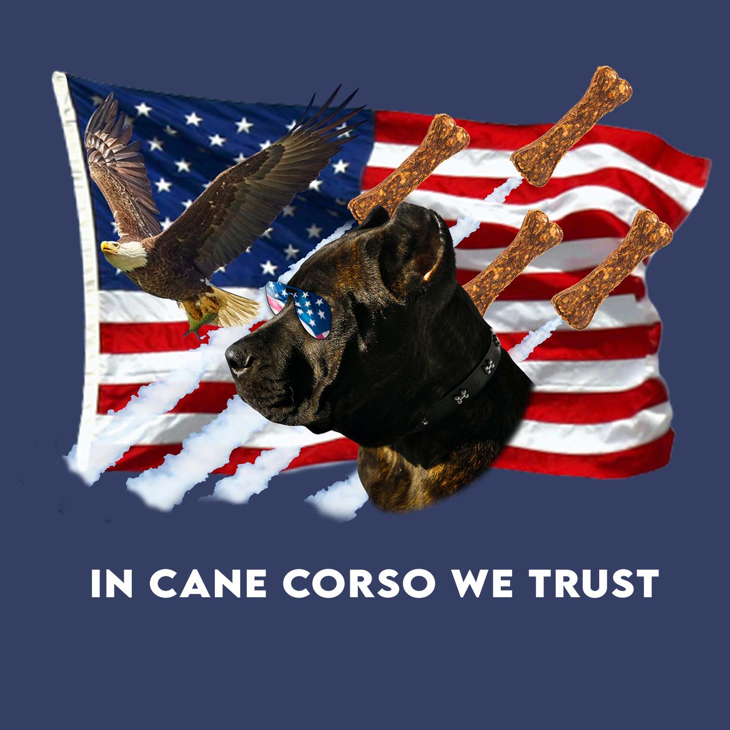 In Cane Corsos We Trust - Adult Unisex Crewneck Sweatshirt