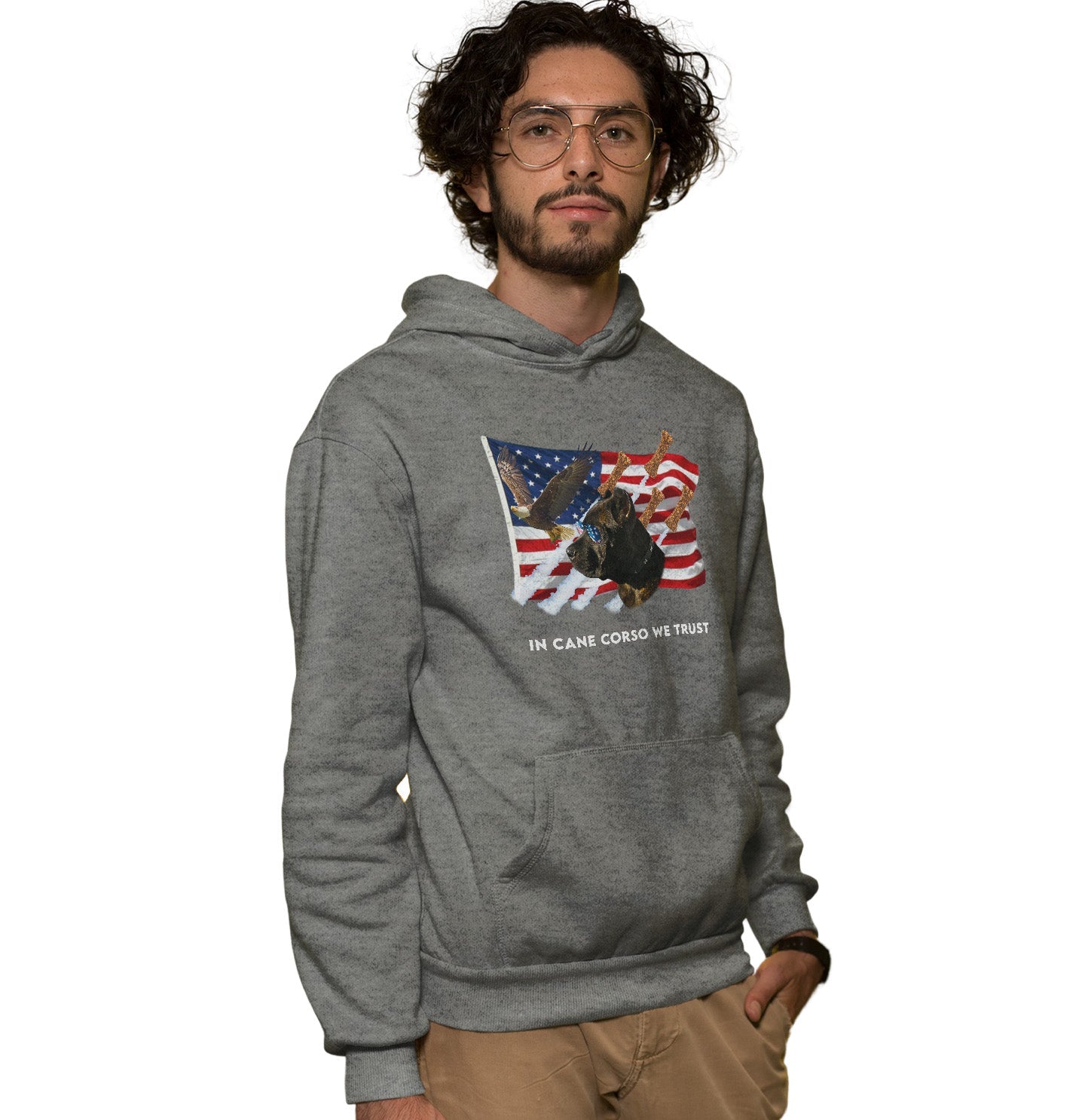 In Cane Corsos We Trust - Adult Unisex Hoodie Sweatshirt