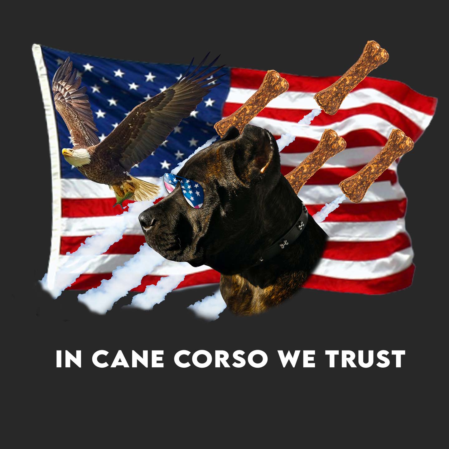 In Cane Corsos We Trust - Adult Unisex Hoodie Sweatshirt