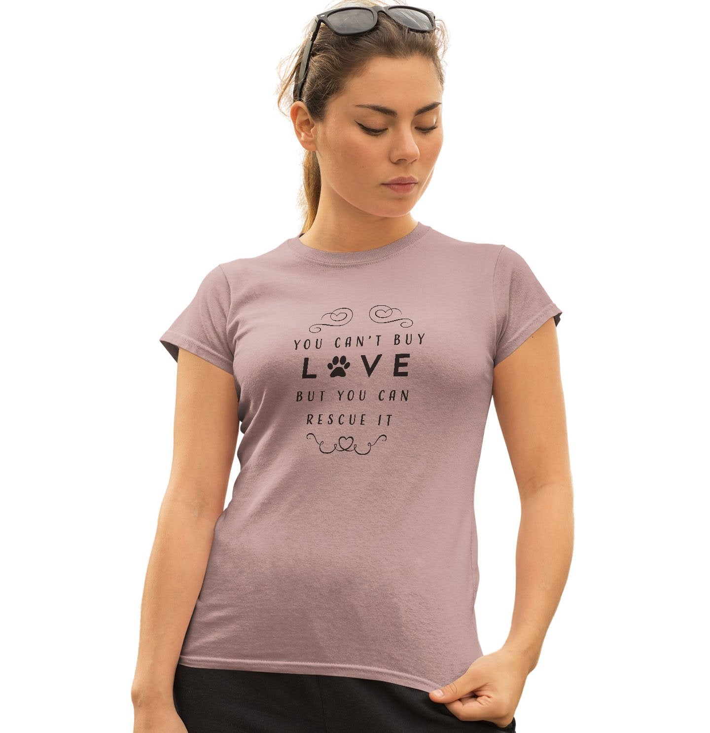 Animal Pride - Can Rescue Love - Women's Fitted T-Shirt