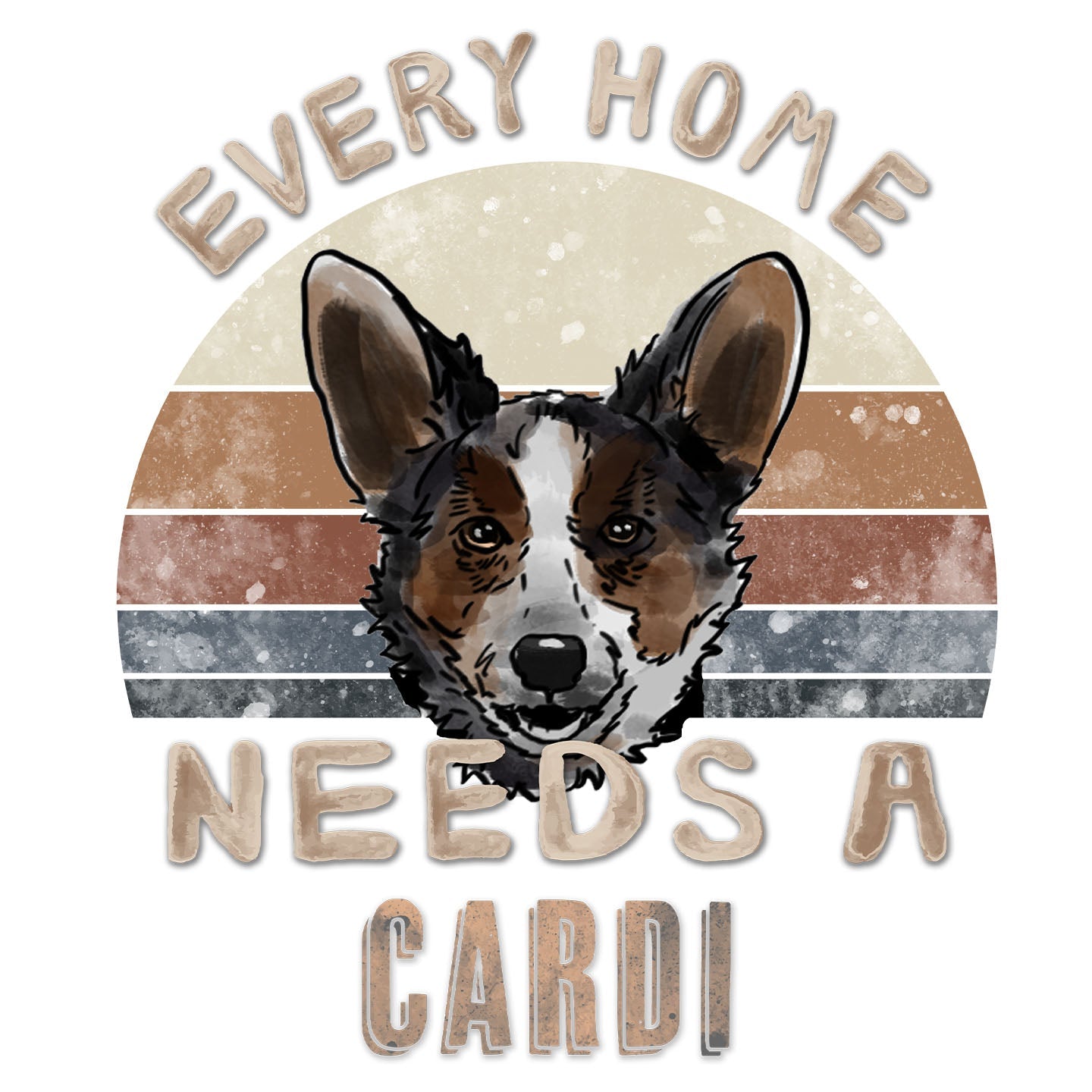 Every Home Needs a Cardigan Welsh Corgi - Women's V-Neck T-Shirt