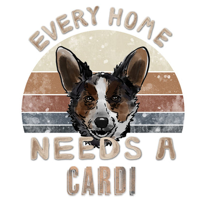 Every Home Needs a Cardigan Welsh Corgi - Women's V-Neck T-Shirt