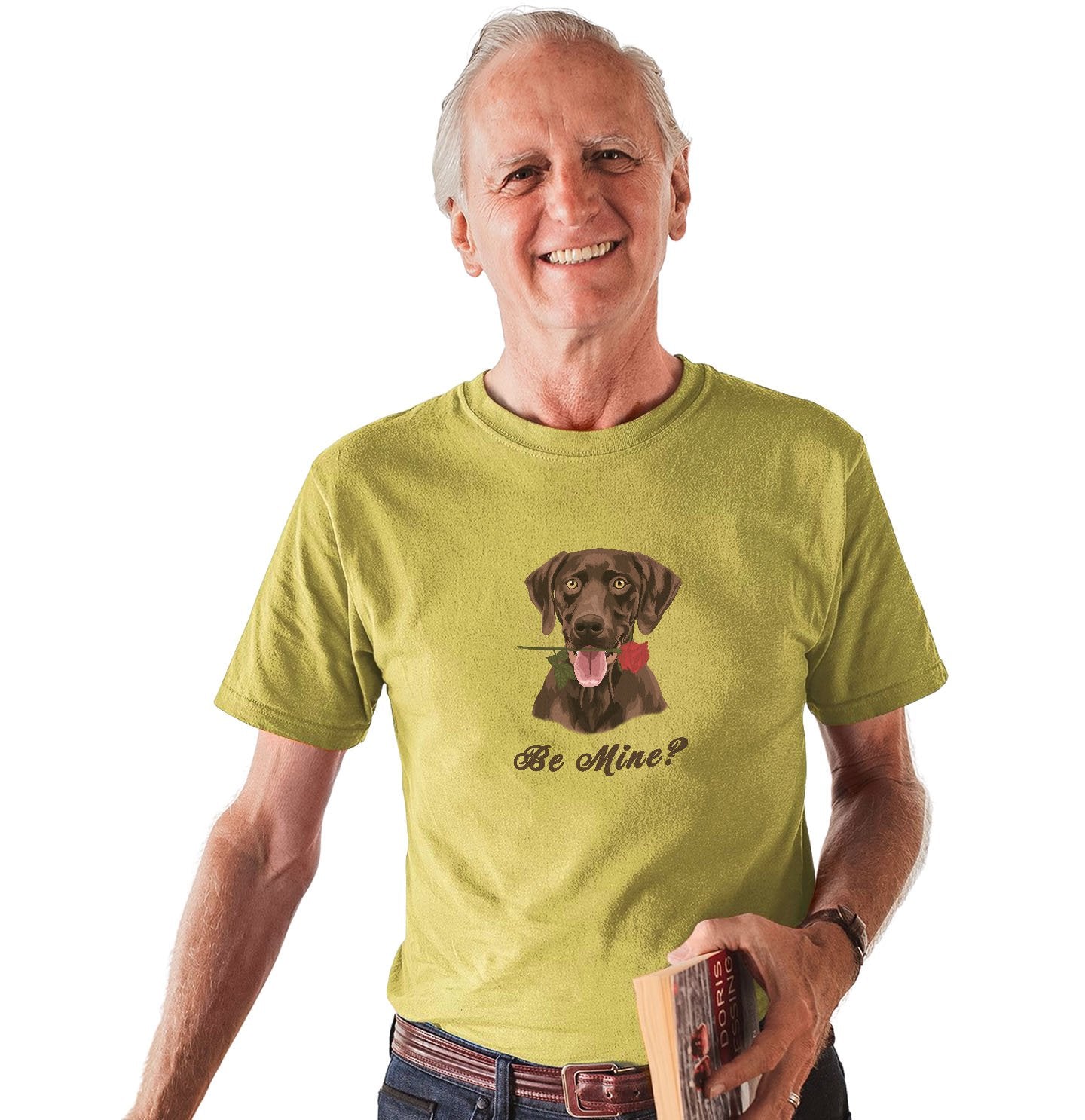 Chocolate Labrador Be Mine - Adult Unisex T-Shirt