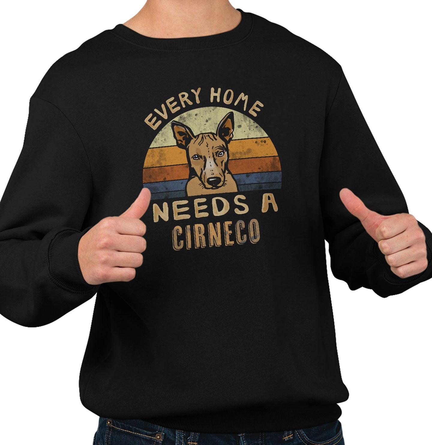 Every Home Needs a Cirneco dell Etna - Adult Unisex Crewneck Sweatshirt