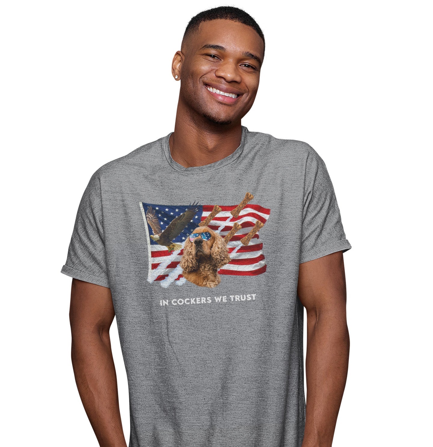 In Cocker Spaniels We Trust - Adult Unisex T-Shirt