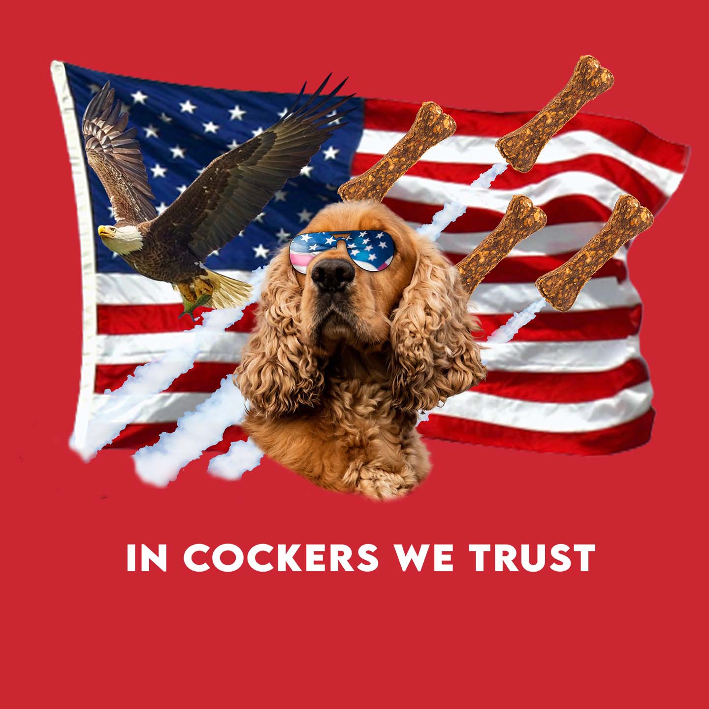 In Cocker Spaniels We Trust - Adult Unisex T-Shirt