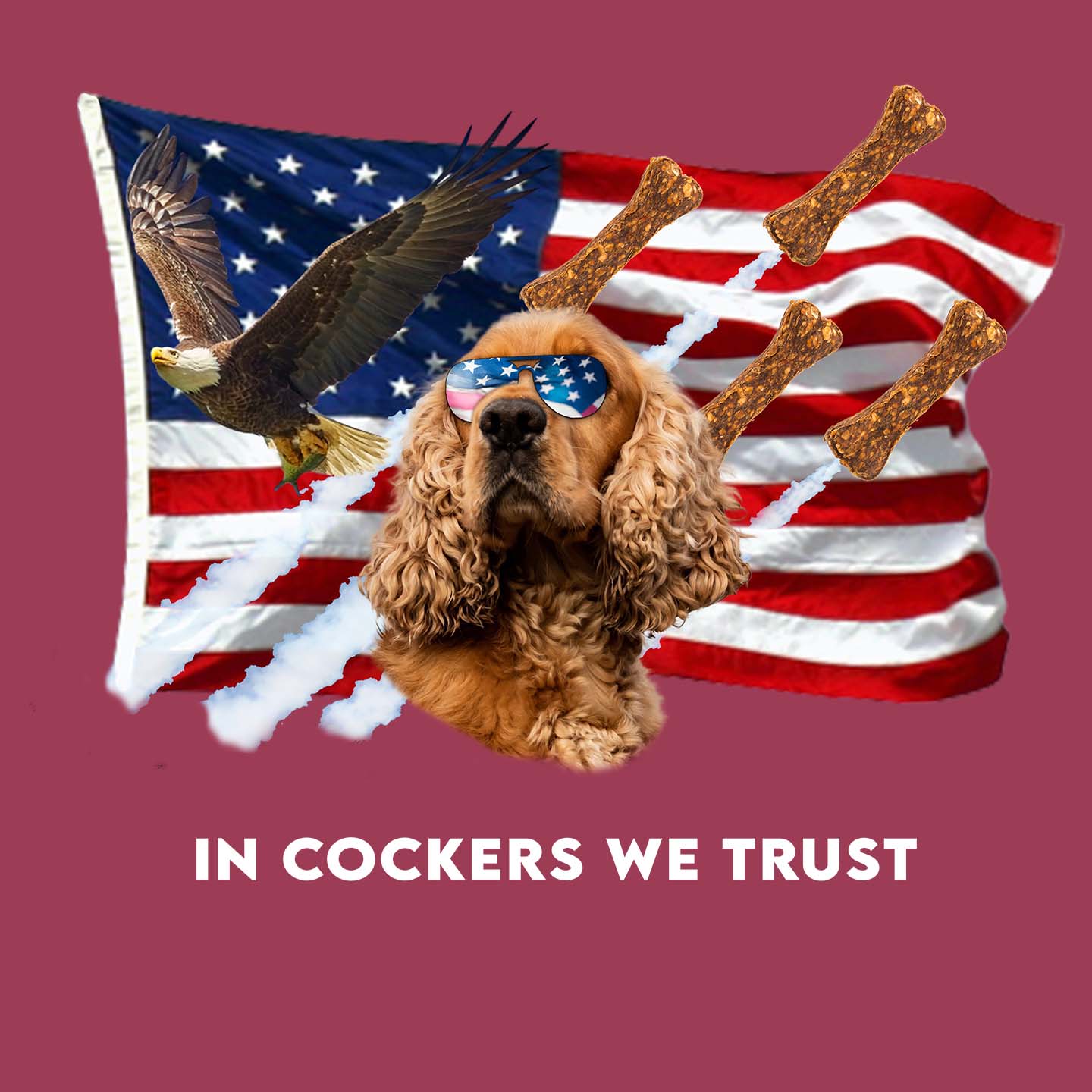 In Cocker Spaniels We Trust - Adult Unisex Hoodie Sweatshirt