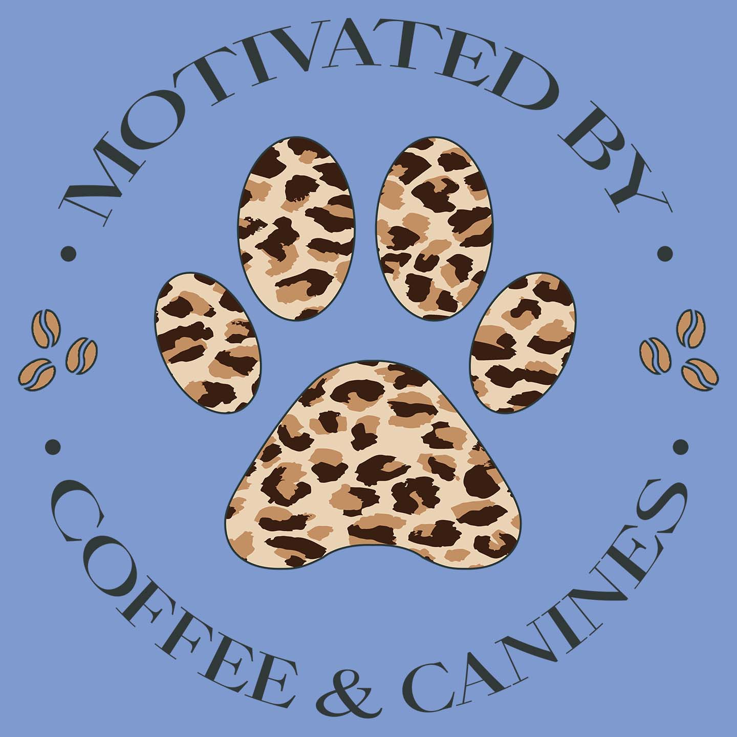 Motivated by Coffee and Canines - Women's Tri-Blend T-Shirt
