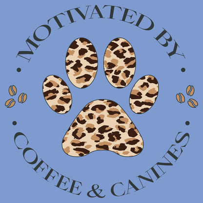 Motivated by Coffee and Canines - Women's Tri-Blend T-Shirt