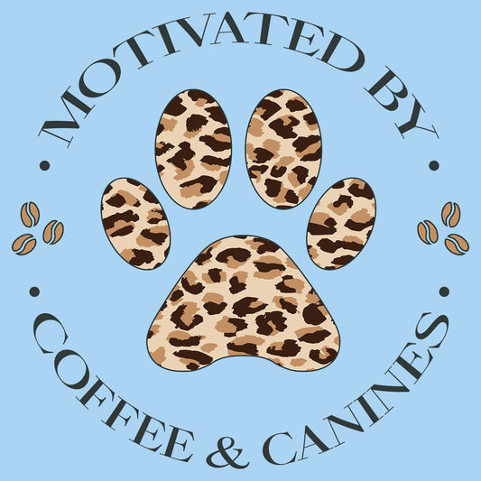 Motivated by Coffee and Canines - Women's Fitted T-Shirt