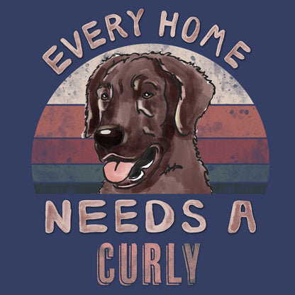 Every Home Needs a Curly-Coated Retriever - Adult Unisex Crewneck Sweatshirt