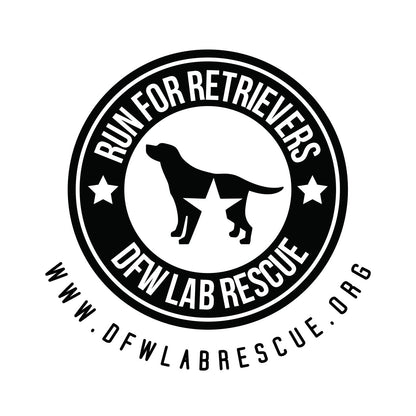 DFW Lab Rescue Run For Retrievers Left Chest - Women's V-Neck T-Shirt