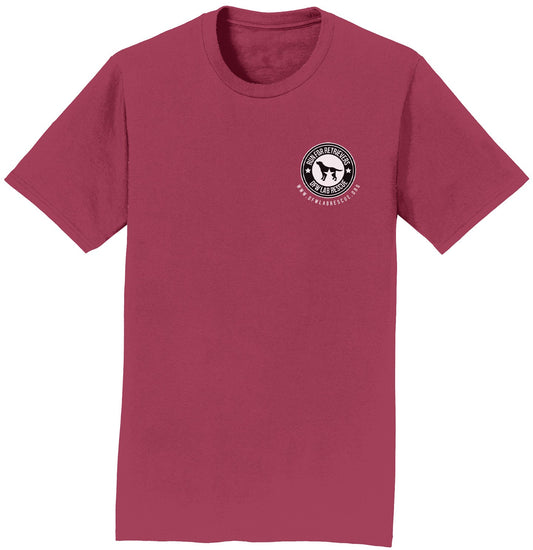 DFW Lab Rescue Run For Retrievers Left Chest - Adult Unisex T-Shirt