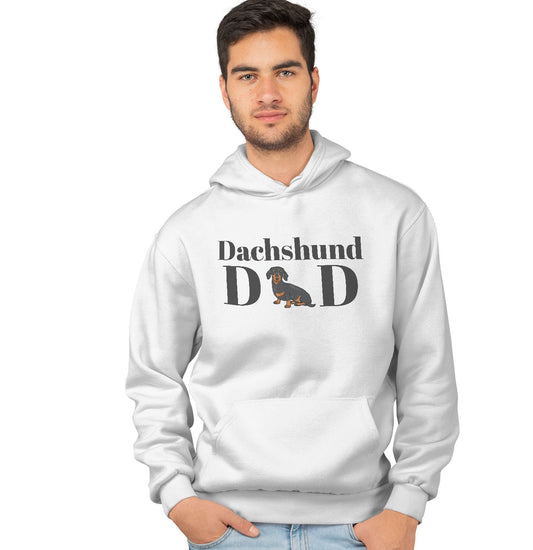 Animal Pride - Dachshund Dad Illustration - Adult Unisex Hoodie Sweatshirt