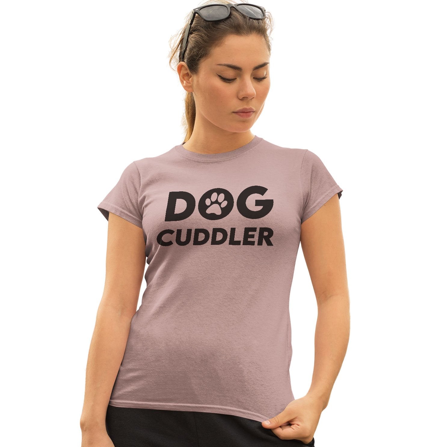 Dog Cuddler - Women's Fitted T-Shirt