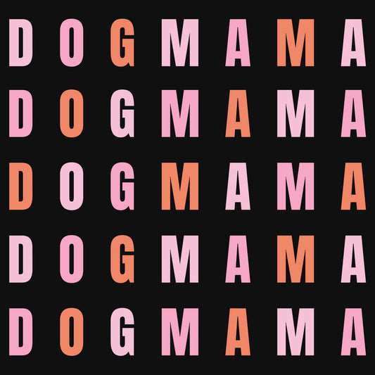 Stacked Text Dog Mama - Women's Tri-Blend T-Shirt