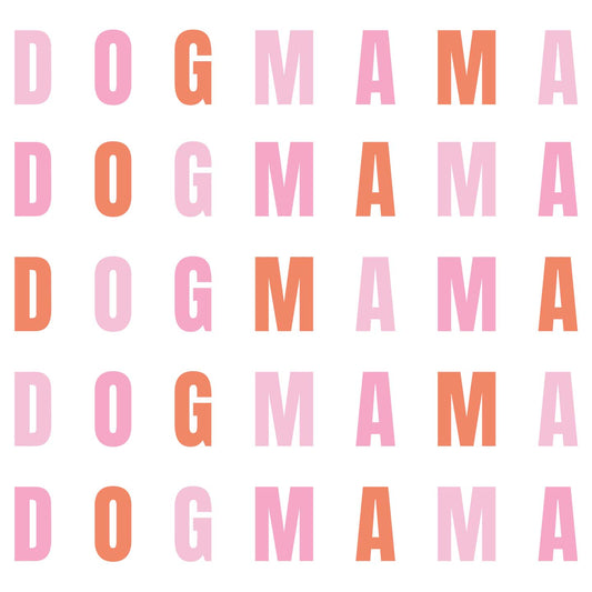 Stacked Text Dog Mama - Women's V-Neck T-Shirt