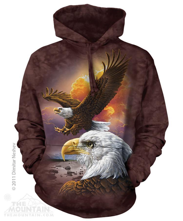 Eagle & Clouds - The Mountain - 3D Hoodie Animal Sweatshirt