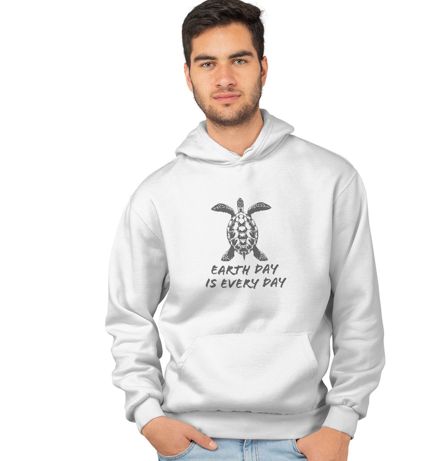 Earth Day is Every Day Sea Turtle - Adult Unisex Hoodie Sweatshirt