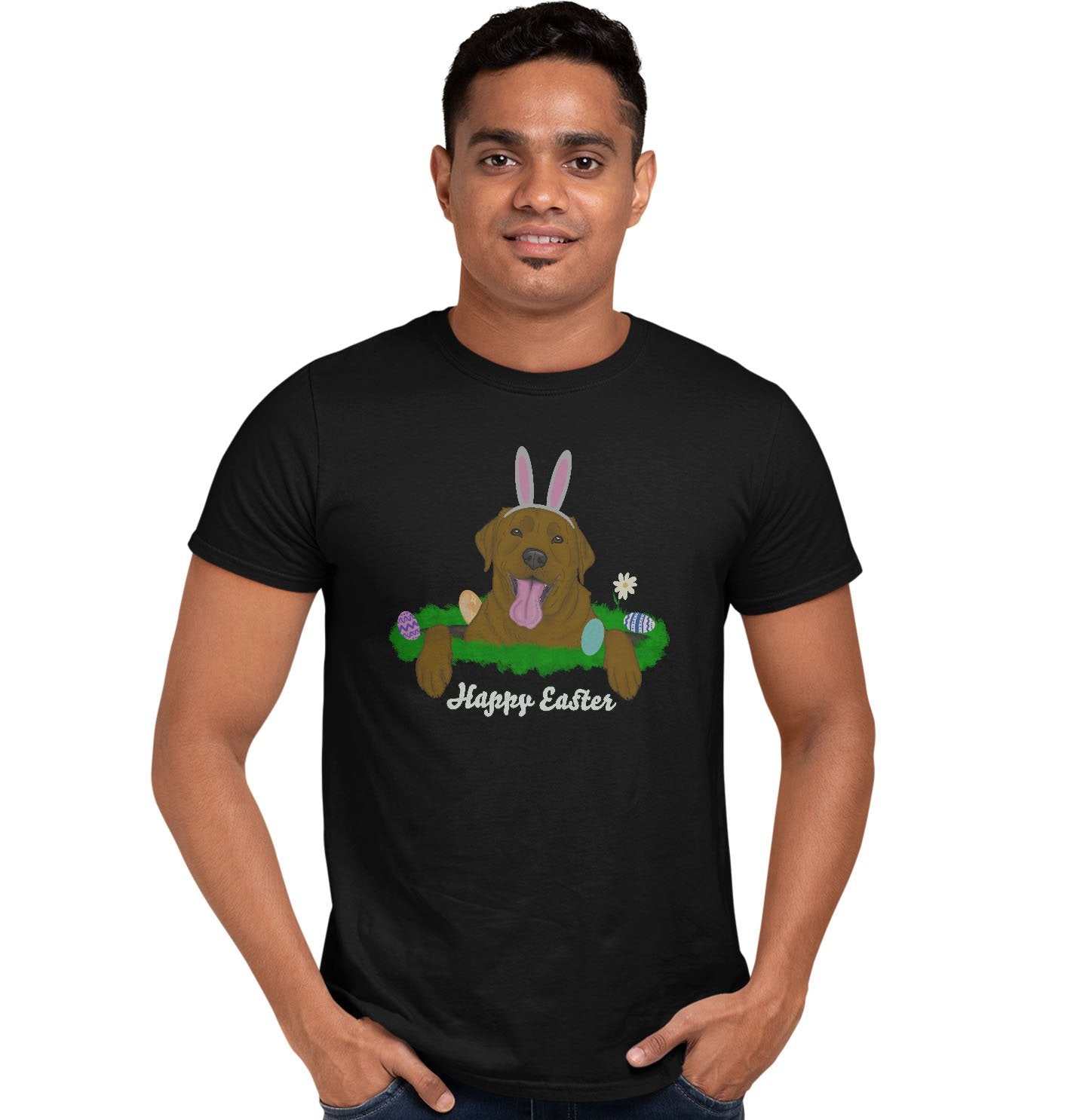 Rabbit Hole Chocolate Labrador - Adult Unisex T-Shirt