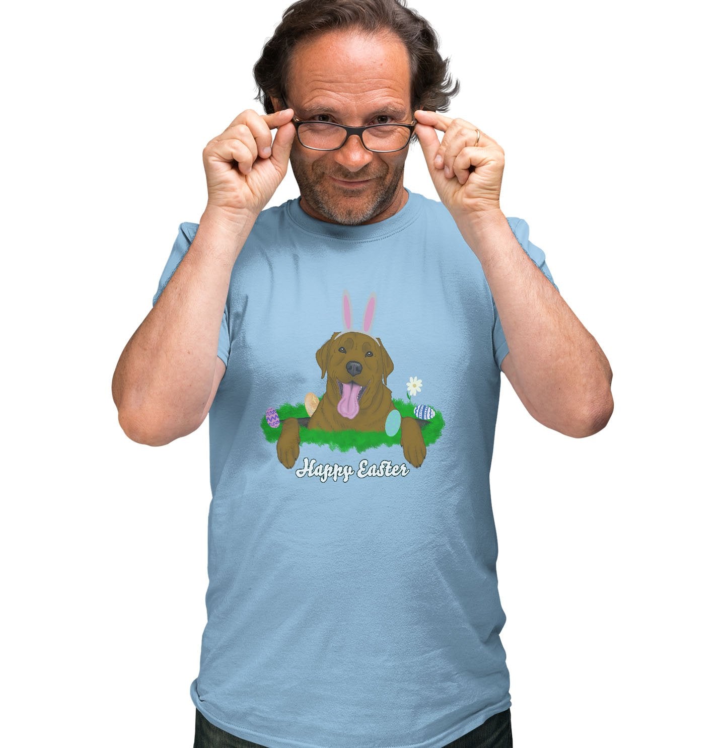 Animal Pride - Rabbit Hole Chocolate Labrador  - Adult Unisex T-Shirt