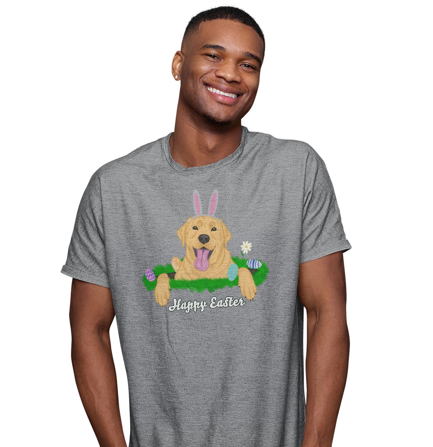 Rabbit Hole Yellow Labrador - Adult Unisex T-Shirt